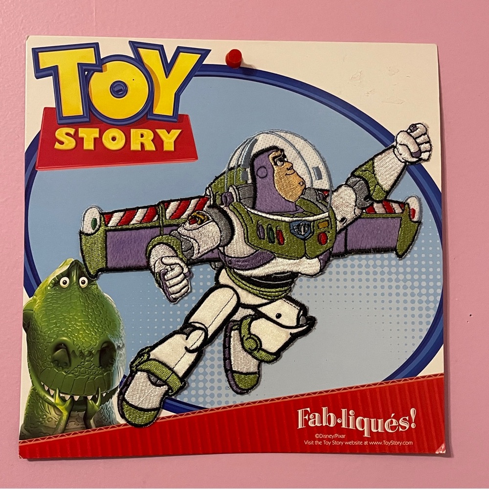 Vintage 2010 y2k Disney Toy Story buzz lightyear fab-liques embroidery patch